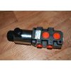 Hydraulická výhybka s průtokem 50 l/min 24V G1/2" pro třetí funkci, 6/2 cestný elektrohydraulický ventil.