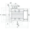 Elektromotor 2,2 kW, Ø250-Ø28