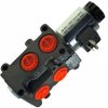 Hydraulická výhybka s průtokem 50 l/min 24V G3/8" pro třetí funkci, 6/2 cestný elektrohydraulický ventil.