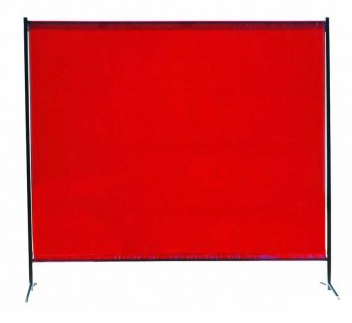 Zástěna 205 x 187 cm - varianty délka plochy: červenooranžová, díl zástěny: komplet zástěna s rámem
