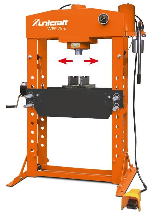 Hydraulický lis WPP 75 E - dílenský + ZDARMA ochranná mřížka 6300005