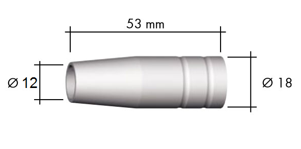 Spotřební díly k hořákům MIG 150A díl_: Hubice kónická