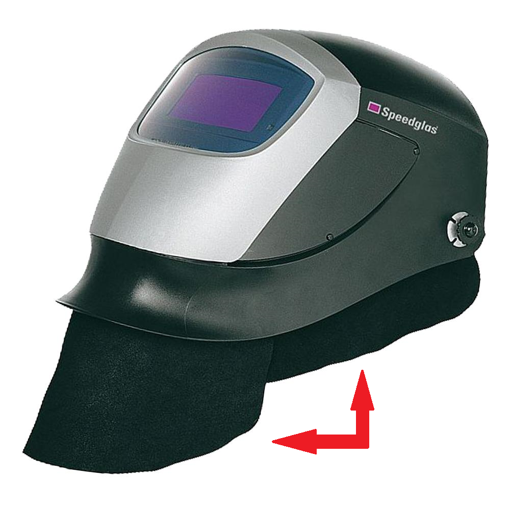 Díly ke kukle Speedglas 9000/9002/9002NC/FlexView díl_: kožená ochrana krku a uší