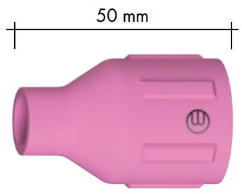 Spotřební díly k hořákům ABITIG GRIP 150/260W .průměr: 12,5 mm, díl: hubice pro plyn.čočku 50mm JUMBO