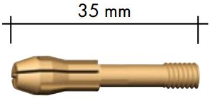 Spotřební díly k hořákům ABITIG GRIP 150/260W -průměr: 2,4 mm, díl standard: kleština 35mm