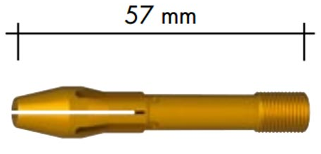 Spotřební díly k hořákům ABITIG GRIP 200/450W/450W SC -průměr: 3,2 mm, díl standard: kleština 57mm