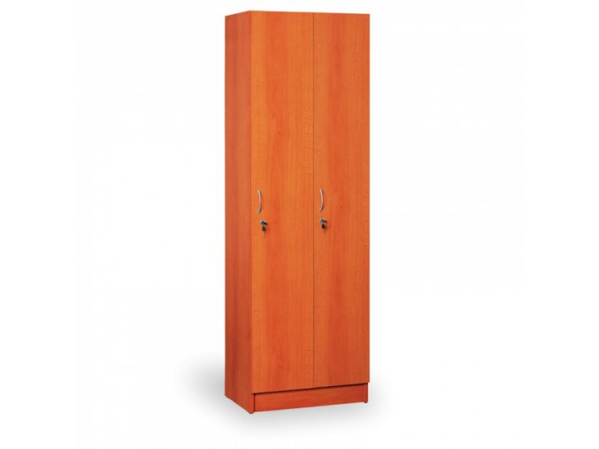 Dřevěná šatní skříň - dvojdílná, třešeň