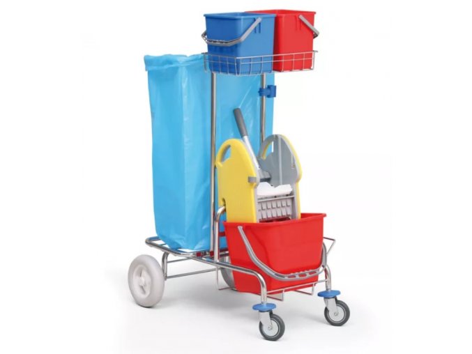 Profesionální úklidový vozík jednokbelíkový