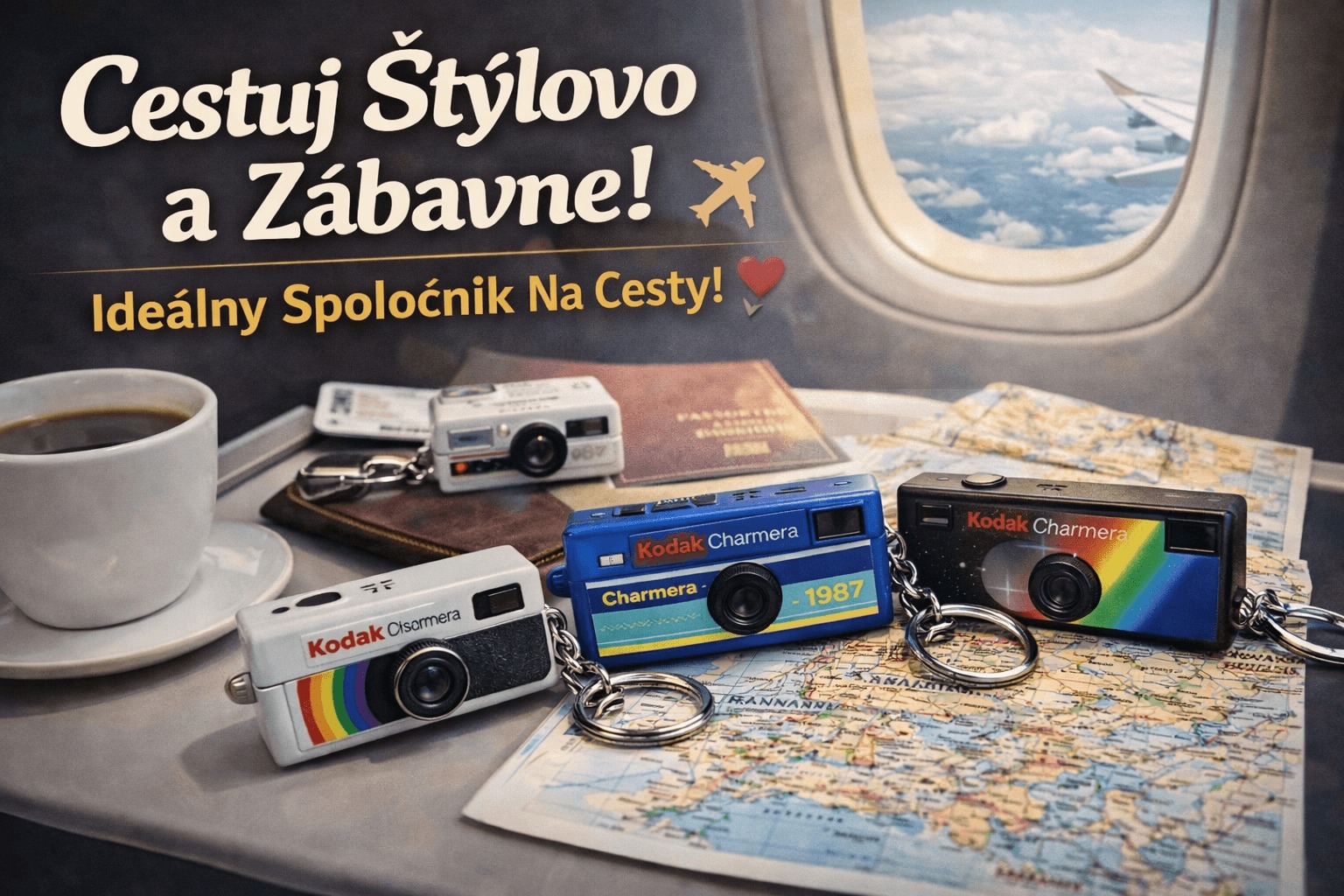Kodak Charmera mini retro fotoaparát na cesty
