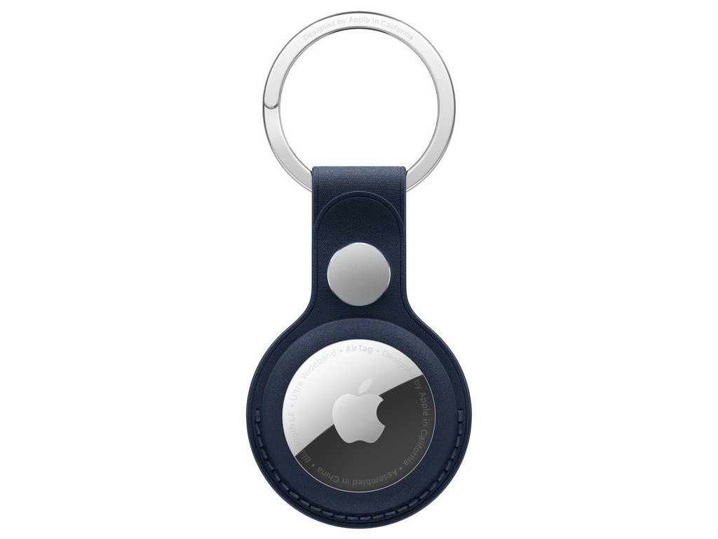 69740 airtag finewoven key ring deep blue