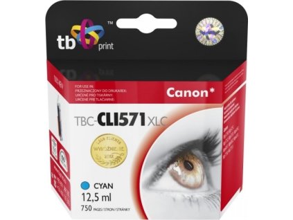 48311 ink kazeta tb komp s canon cli 571xl 0332c001 cy