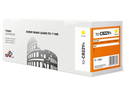 45419 toner tb kompatibilni s oki c822 to c822yn ye