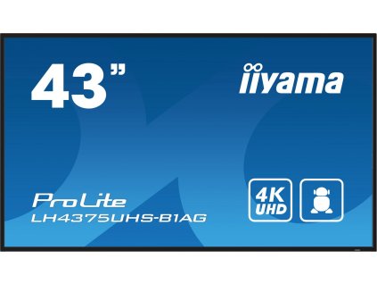 59534 43 iiyama lh4375uhs b1ag ips 4k uhd android 24 7