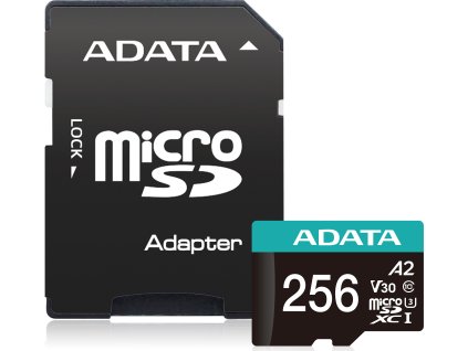 64769 adata v30s micro sdxc 256gb uhs i u3 class 10 adapter