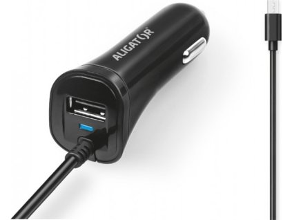 68960 aligator nab do auta 2xusb vystupem 2 4a cerna