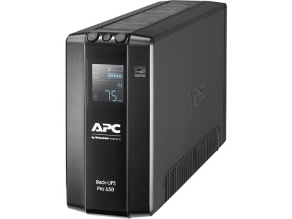 55496 apc back ups pro br 650va 390w line interaktivni avr 230v lcd 6x iec zasuvka