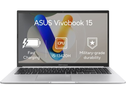 41912 asus vivobook 15 x1502va nj881w i5 13420h 15 6 fhd 16gb 512gb ssd uhd xe w11h silver 2r
