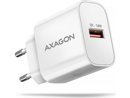 70295 axagon acu qc18w nabijecka do site 18w 1x port usb a qc3 0 afc apple bila
