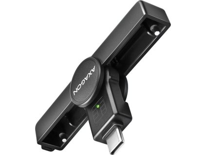 61712 axagon kapesni ctecka kontaktnich smart karet usb c eobcanka smart card cre smpc usb 2 0