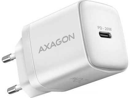 70340 axagon nabijecka do site acu pd20w 1x usb c pd3 0 pps qc4 afc fcp apple 20w bila