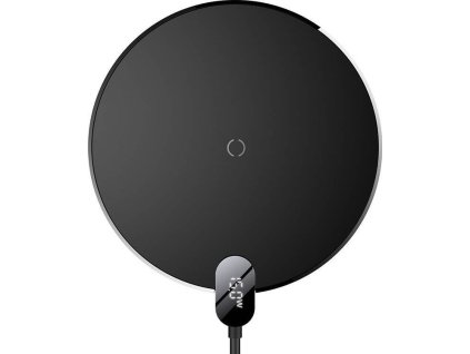 69560 baseus digital led displej gen 2 bezdratova nabijecka 15w black