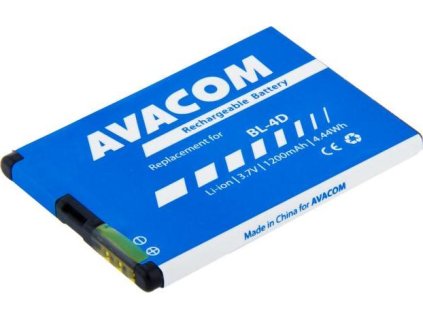 69314 baterie avacom gsno bl4d s1200a do mobilu nokia e7 n8 li ion 3 7v 1200mah nahrada za bl 4d