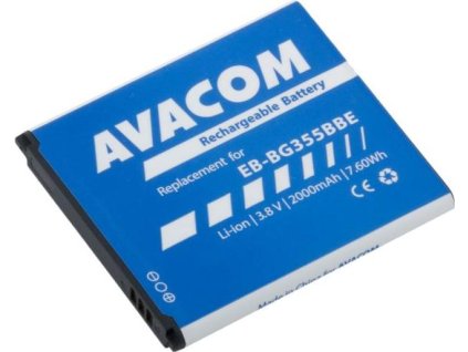 69389 baterie avacom gssa g355 s2000 do mobilu samsung core 2 li ion 3 8v 2000mah nahrada eb bg355bbe