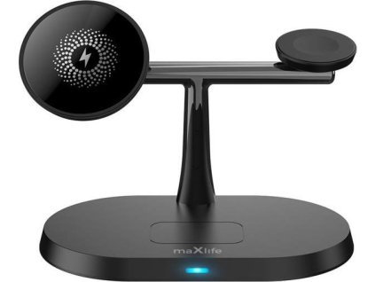 69569 bezdratovy nabijeci stojanek 3v1 maxlife mxwc 03 15w cerny
