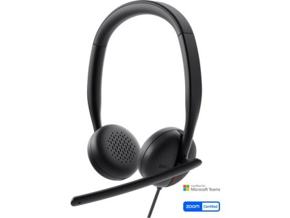 66548 dell nahlavni souprava wh3024 pro stereo headset sluchatka mikrofon
