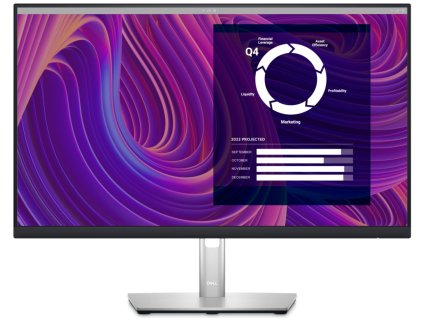 60581 dell p2423de professional 24 led 16 9 2560x1440 1000 1 5ms qhd usb c 4x usb dp hdmi rj45 ips 3y basic