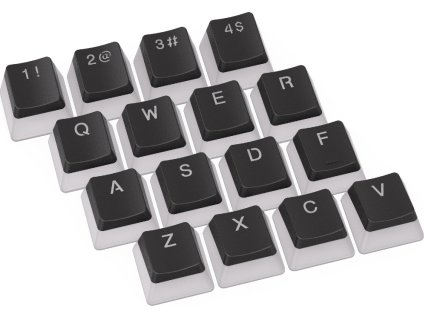 56228 endorfy set klaves kc104 pudd dbl shot 104 klaves pruhledne cerne