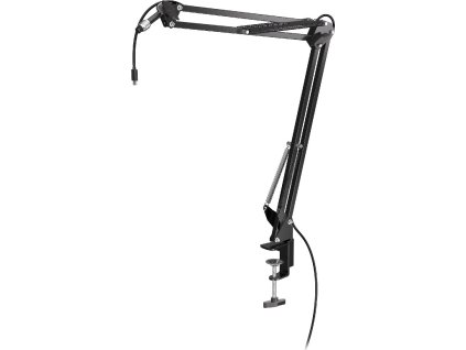 65852 endorfy stojan na mikrofon streaming boom arm max 63mm tloustka stolu 100x90 mm cerny