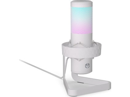 65861 endorfy streamovaci mikrofon axis streaming owh rgb efekt stojanek usb bily