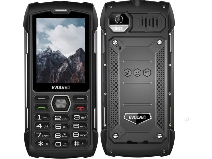 68801 evolveo strongphone h1 vodotesny odolny dual sim telefon cerna seda