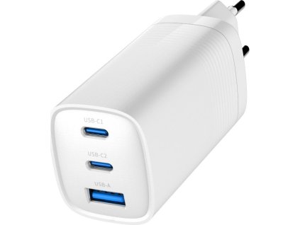 70583 gembird pd nabijecka 1xusb a 2xusb c 65w bila