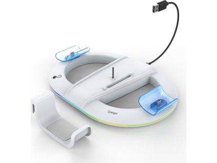 75800 ipega p5s045 vertikalni nabijeci stojan s rgb pro ps5 ps5 slim white