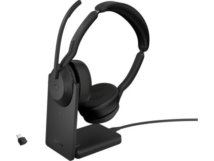 51044 jabra evolve2 55 stereo anc usb c bt usb bezdrat ms stand cerna