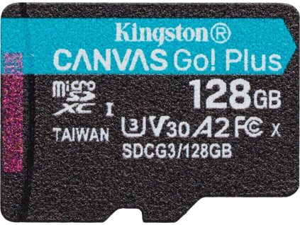 83663 kingston canvas go plus 128gb microsdxc uhs i v30 u3 cl10 bez adapteru