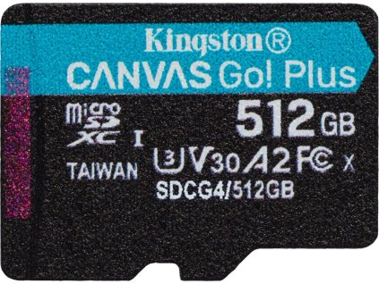 50933 kingston canvas go plus a2 micro sdxc 512gb uhs i u3 class 10