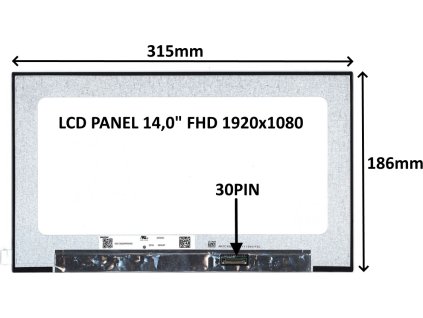 37919 lcd panel 14 0 fhd 1920x1080 30pin matny ips bez uchytu