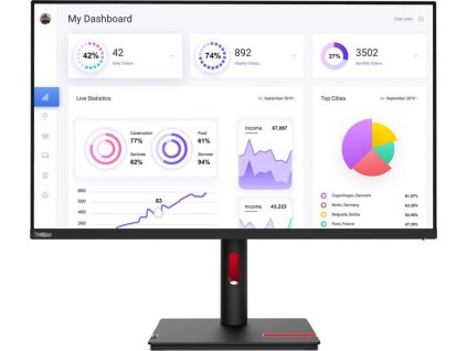 59876 lenovo thinkvision p32p 30 31 5 ips 3840x2160 16 9 350cd m2 6ms hdmi dp usb lan vesa pivot cerny
