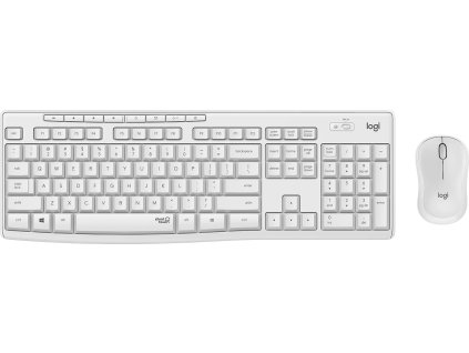 56468 logitech set mk295 bezdratova klavesnice mys 2 4ghz usb prijimac us bily