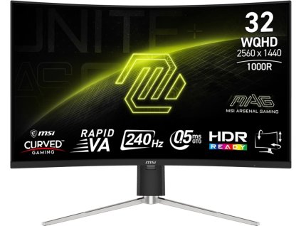 84056 msi mag 325cqrxf e2 31 5 va qhd 240hz 0 5ms blck slvr 2r