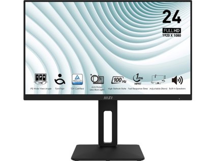 85163 msi pro mp242ap 23 8 ips fhd 100hz 1ms black 2r