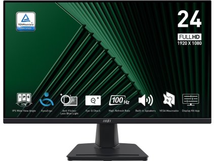 61850 msi pro mp245g 23 8 ips fhd 100hz 1ms black 2r