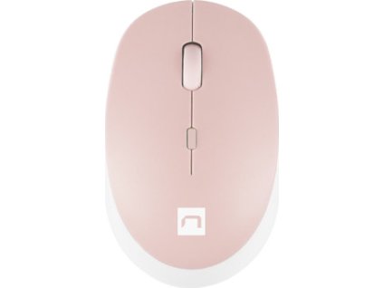 58061 natec opticka mys harrier 2 1600 dpi kancelarska opticka 1 600 dpi bezdratova bluetooth bila ruzova