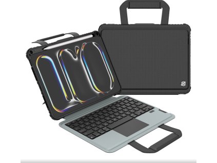 68240 nillkin bumper go keyboard case backlit version pro ipad pro 11 2024 black
