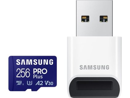 64061 samsung pro plus microsdxc 256gb usb adapter cl10 uhs i u3 a2 v30