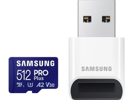 64070 samsung pro plus microsdxc 512gb usb adapter cl10 uhs i u3 a2 v30