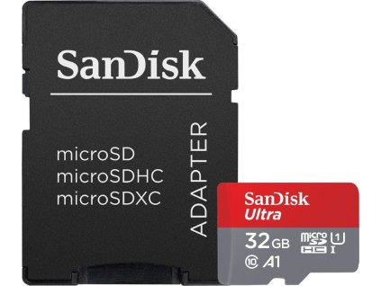 62438 sandisk ultra 32gb microsdhc cl10 ultra a1 uhs i u1 rychlost az 120mb s vc adapteru